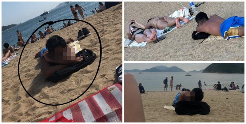 最近有女子於社交平台發文，指早前於淺水灣沙灘遇見一名「怪客」，「無啦啦行去我哋前面然後趴咗喺度，唔係面對個海，而係面對住我哋，借啲意瞇埋眼扮瞓」，質疑有人「偷𥄫」曬日光浴的女性(Threads)