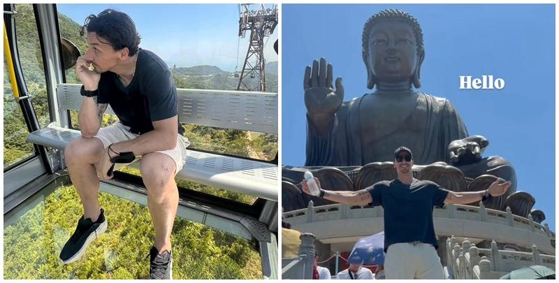 國際足球壇傳奇、瑞典神鋒「呂布」伊巴謙莫域雖到訪昂坪360及天壇大佛  來源: 伊巴 Instagram