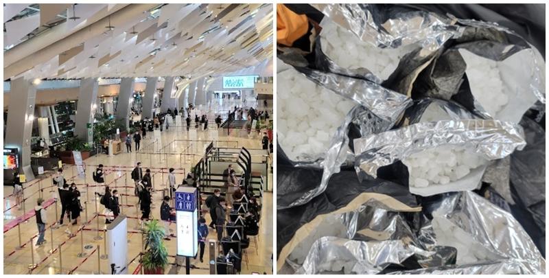 金浦機場海關表示，涉案中國籍男子於4月底將24公斤氯胺酮藏在行李箱中走私入境南韓。