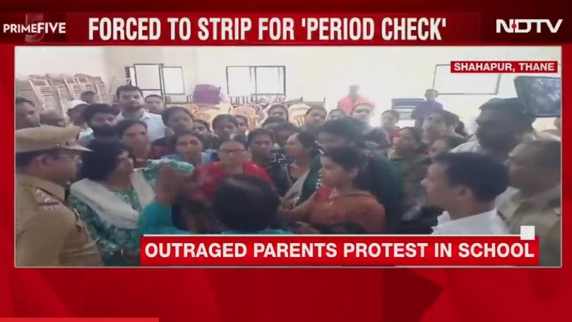 家長逼爆教職員辦公室，與校方對質。(互聯網)