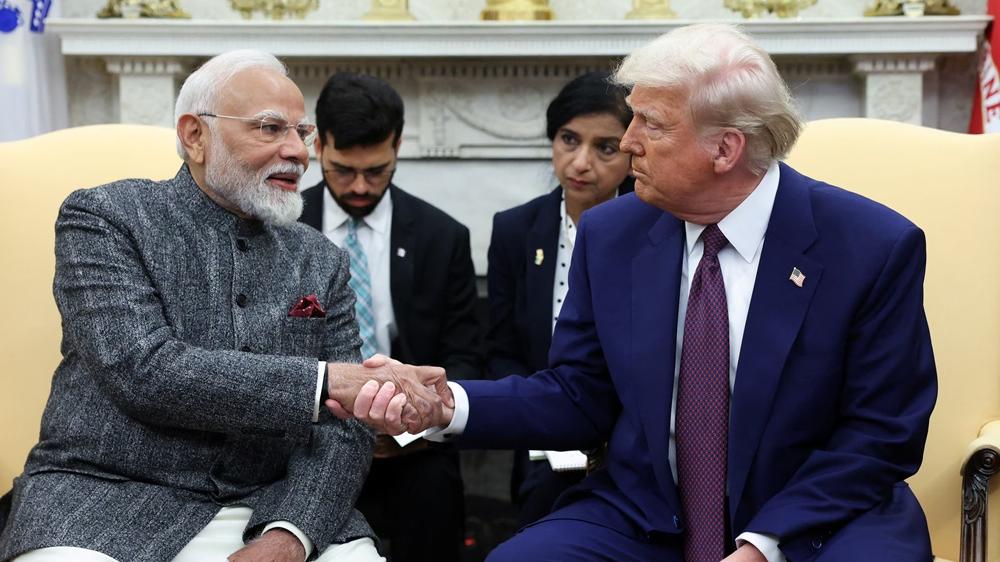 特朗普簽署行政命令，對印度商品增至50%關稅。(2025年2月。Reuters)