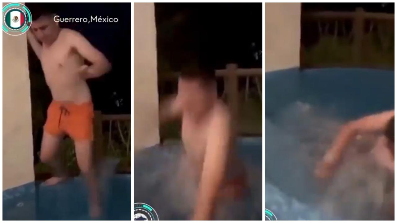 度假村男入浴缸話腳麻麻，落水即僵硬倒下慘被電死。(X)