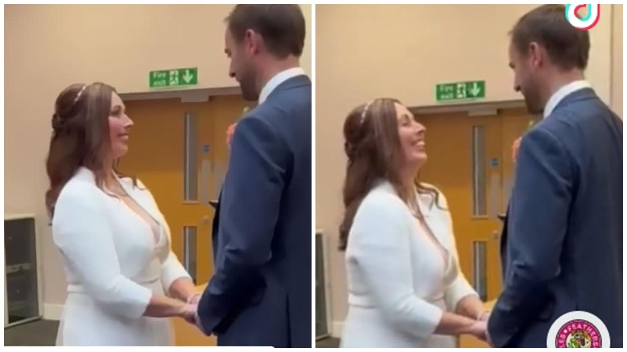 新郎誓詞嗌錯前女友名嚇壞賓客，新娘一反應化解尷尬。(網上圖片)