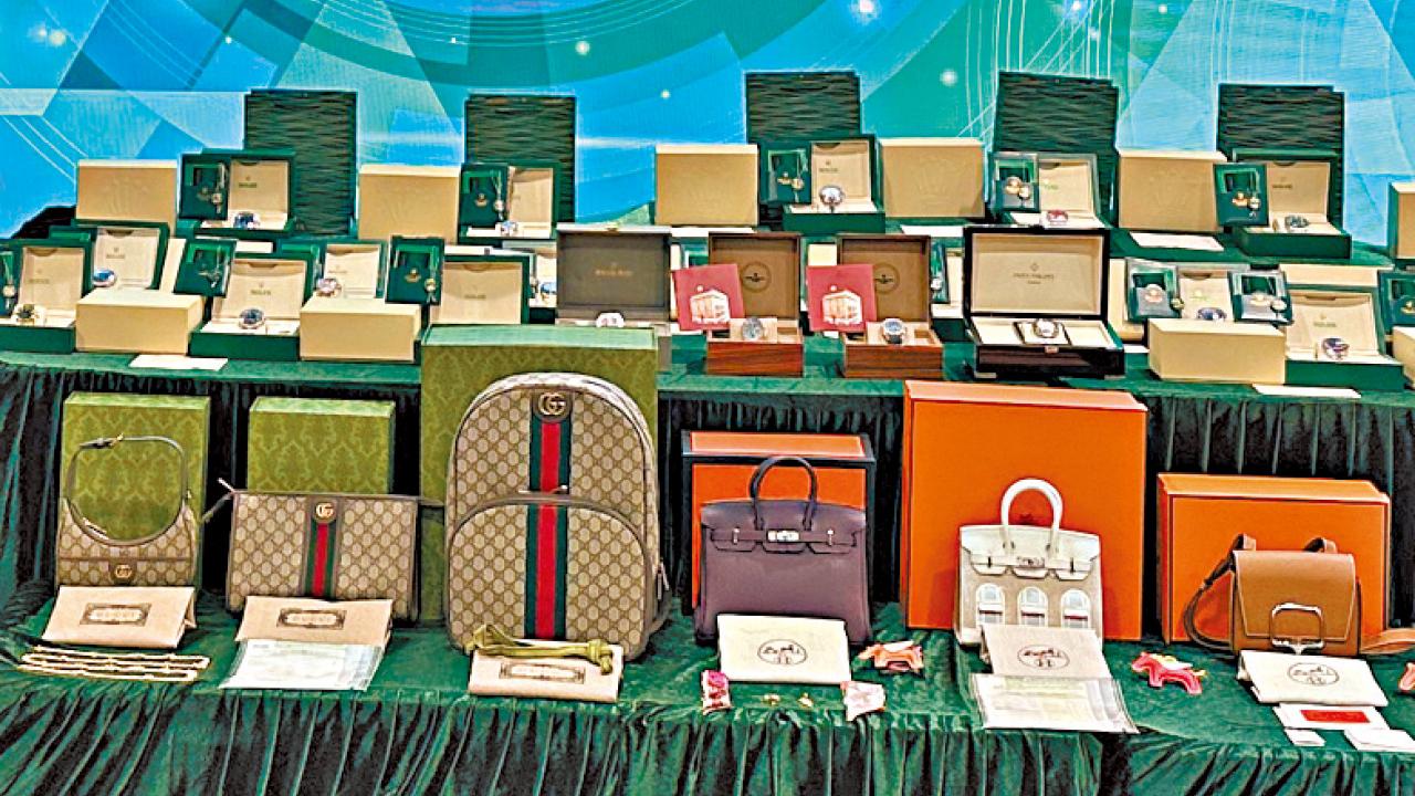 粵港澳海關打擊冒牌貨 港檢獲4400萬貨物 部分屬高仿
