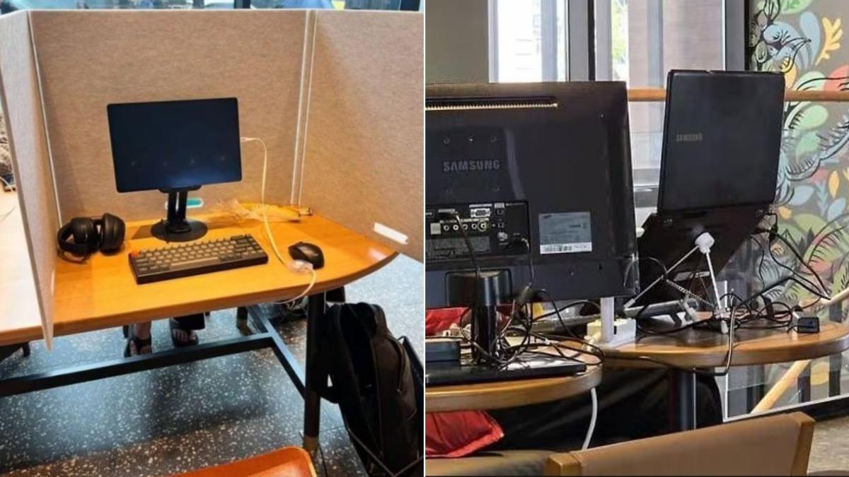 星巴克變共享辦公室 顧客帶桌面電腦打印機 南韓出招禁攜大型設備