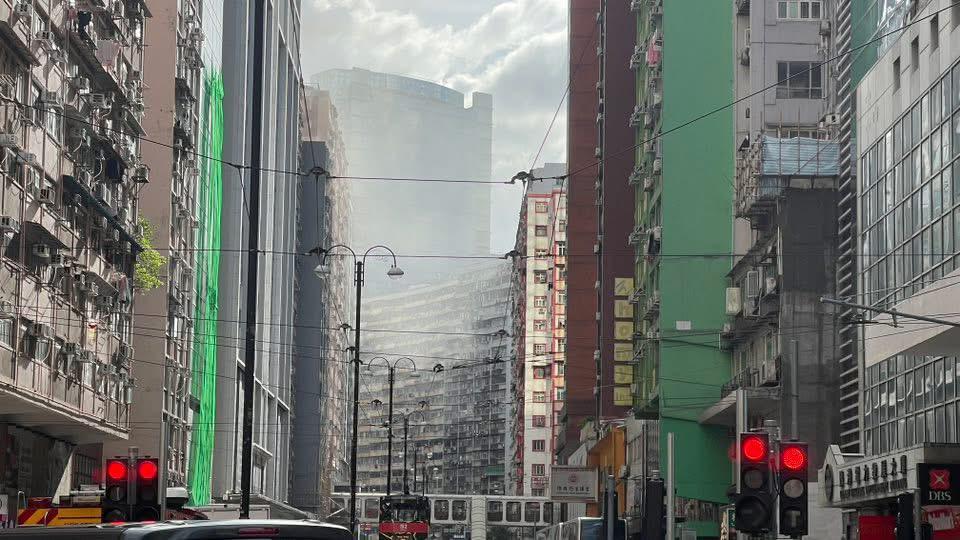 北角美都大廈火警(北角有樂Facebook群組)