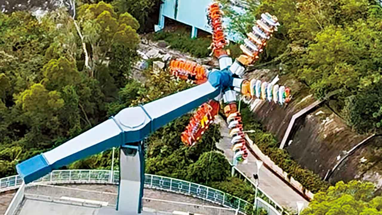 狂野龍捲風故障17人被困 海洋公園..訊號故障啓動安全系統
