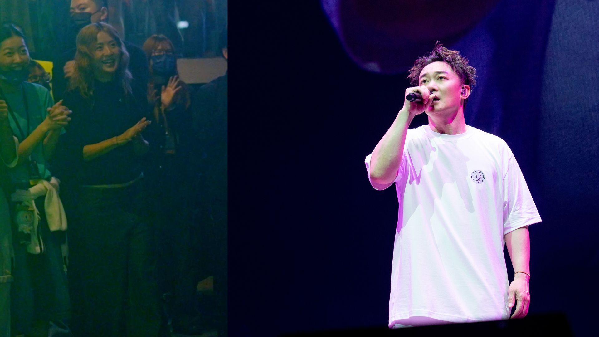 陳奕迅世巡最終站尾二場 徐濠縈帶康堤捧場獲老公致敬：老婆只得一個