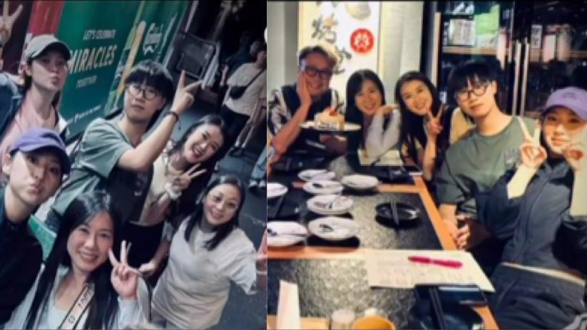 炎明熹孖Johnny Yim夫婦與《聲夢》林智樂潘靜文飯聚超開心