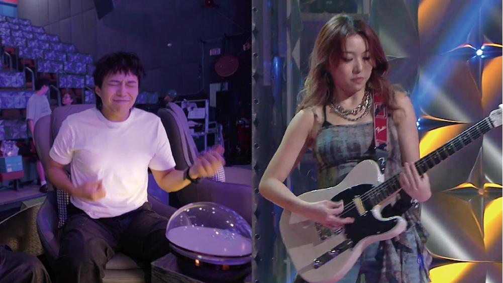 聲秀︱吳業坤路過扮導師 教學員Ziva「空氣結他」