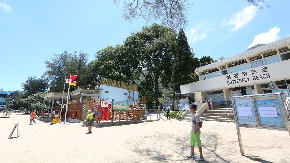 屯門蝴蝶灣泳灘。（資料圖片／鍾式明攝）