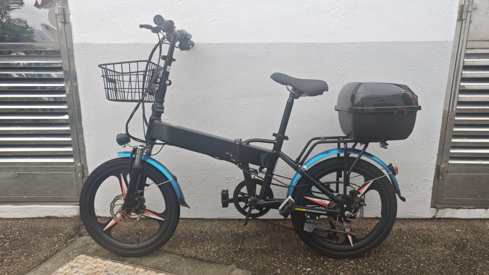 警方扣查一部涉案電動單車。