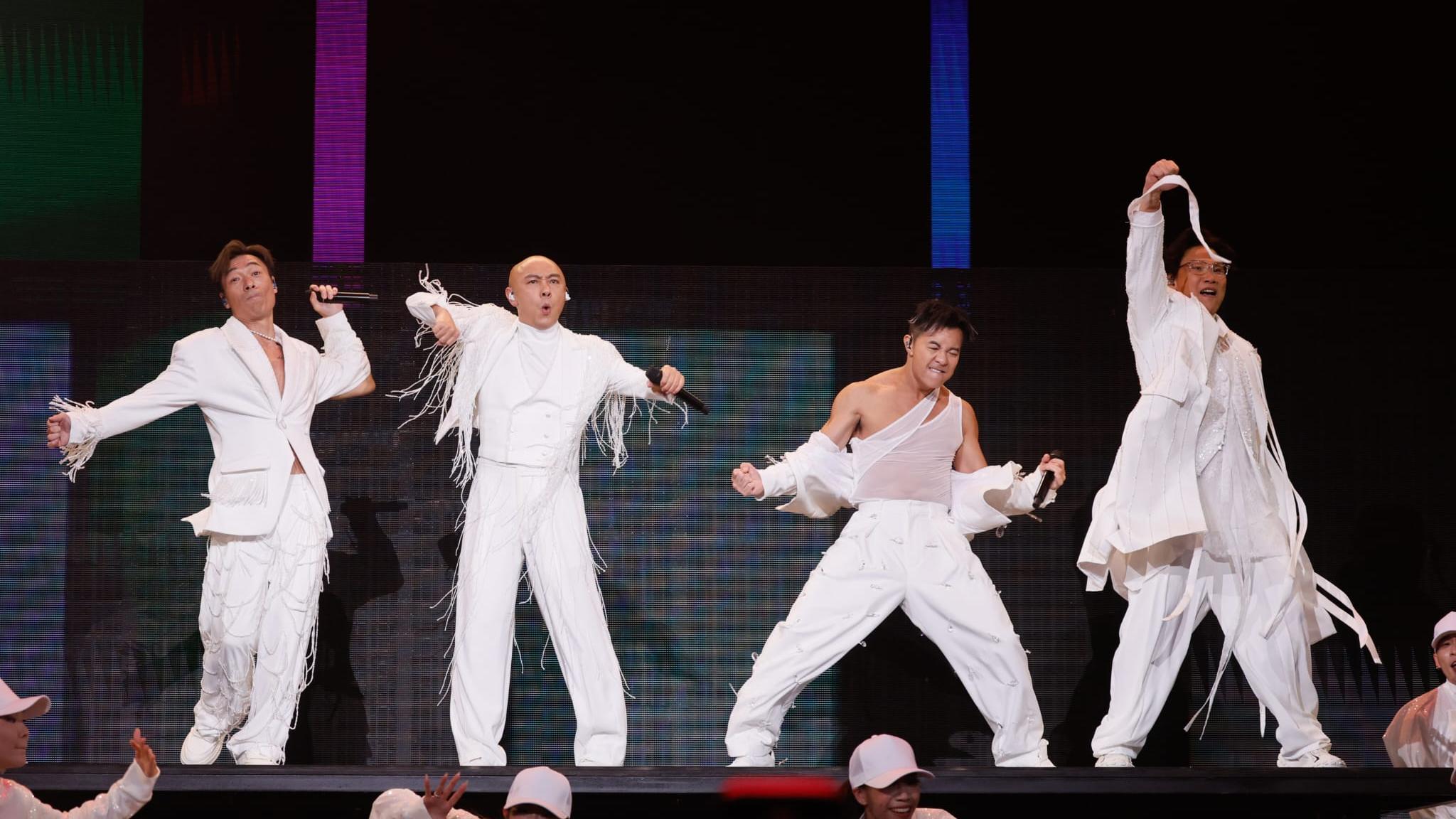 BIG FOUR演唱會2025｜許志安梁漢文數度眼濕濕 蘇永康囝囝上台打鼓助興