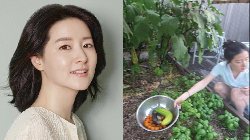 最美村姑素顏李英愛  與夫落田採摘新鮮蔬果