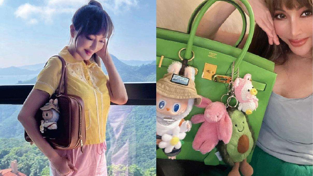薛芷倫晒大熱珍藏Mini Labubu 潮襯Hermès Birkin bag