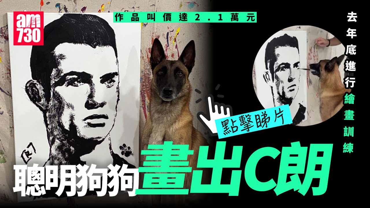 狗狗畫出C朗　作品喊價2.1萬元　被譽為狗界莫內(有片)