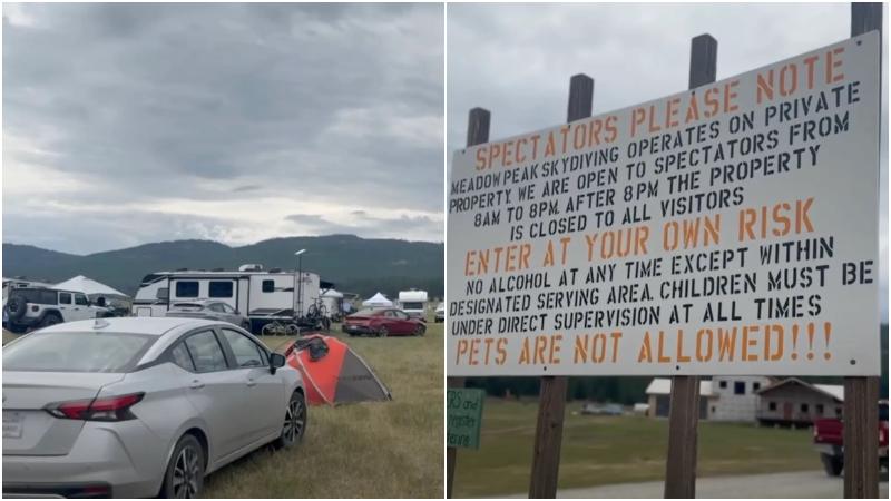 美國蒙大拿州發生跳傘意外。