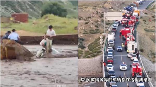 內蒙野外露營遇山洪釀9死3失蹤，僅1女獲救。（示意圖／翻攝澎湃新聞）