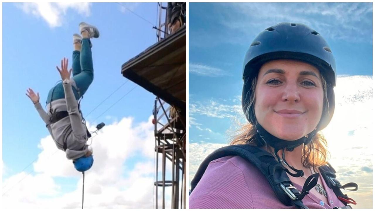 兩寶媽笨豬跳慶生，為自拍失足由90米高墮地慘死。(X)