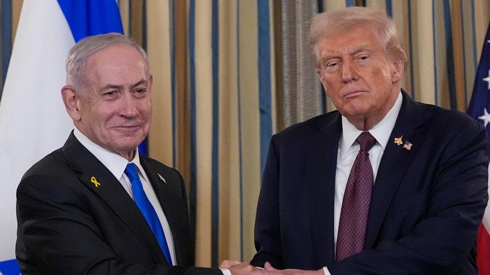 以巴衝突，美國白宮公布20點的加沙和平方案，以總理就襲卡塔爾道歉。(AP)