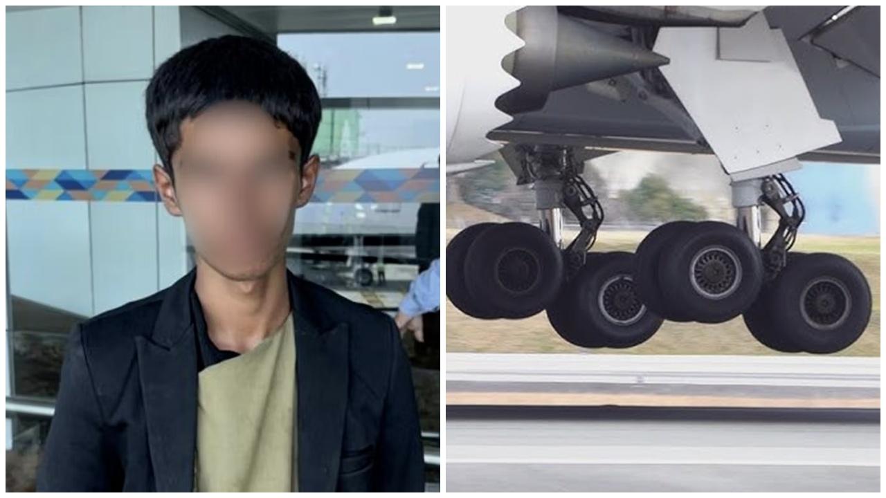 13歲仔躲飛機輪艙94分鐘奇蹟生還，以為偷渡伊朗誤上印度客機。(X)