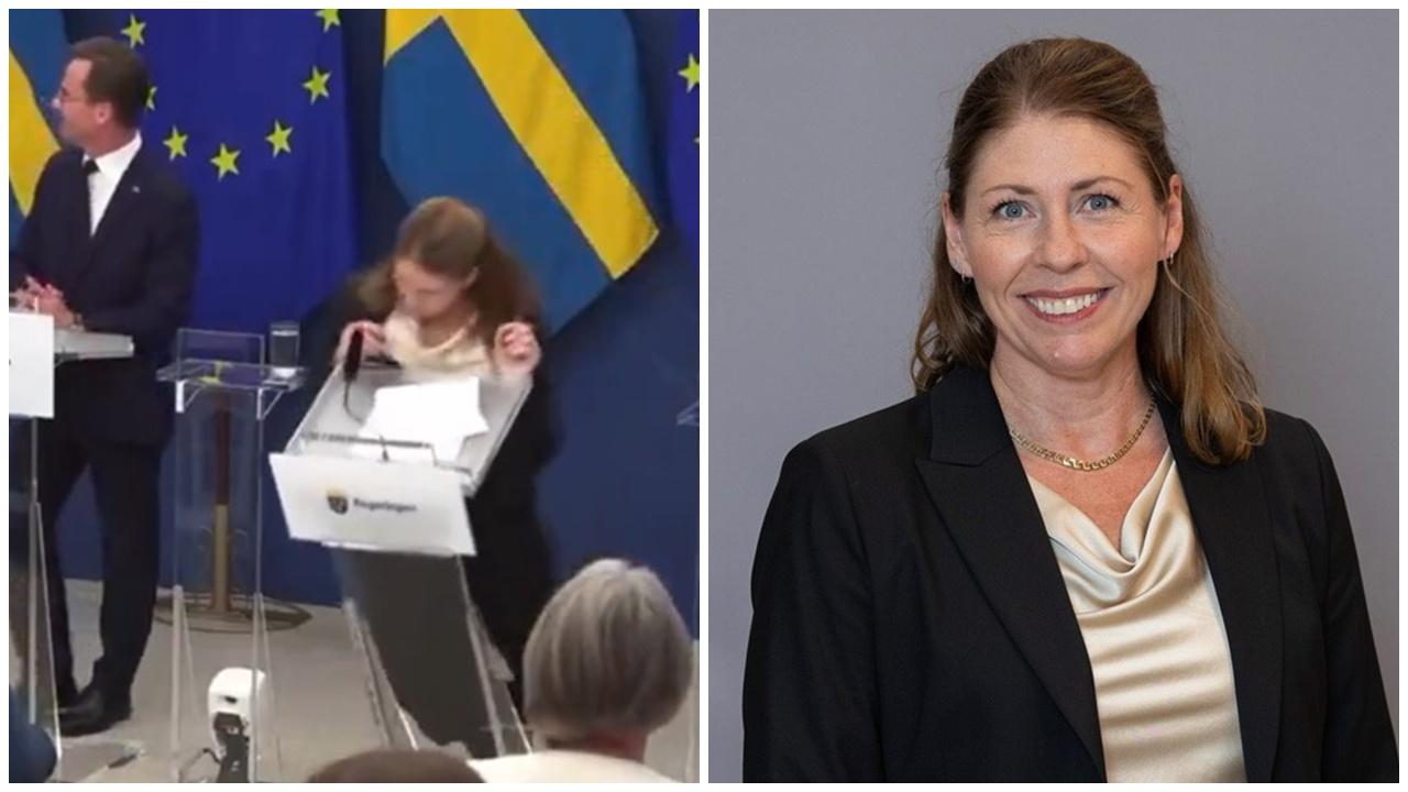 衞生部長剛上任太緊張？任命記者會上突然暈倒。(X)