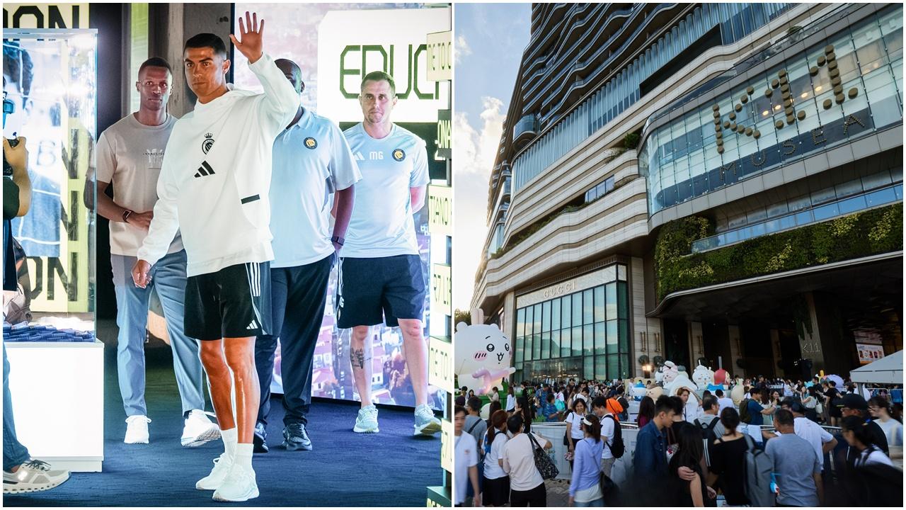 C朗親臨K11 MUSEA　商場8月人流創開業新高。(新世界提供)