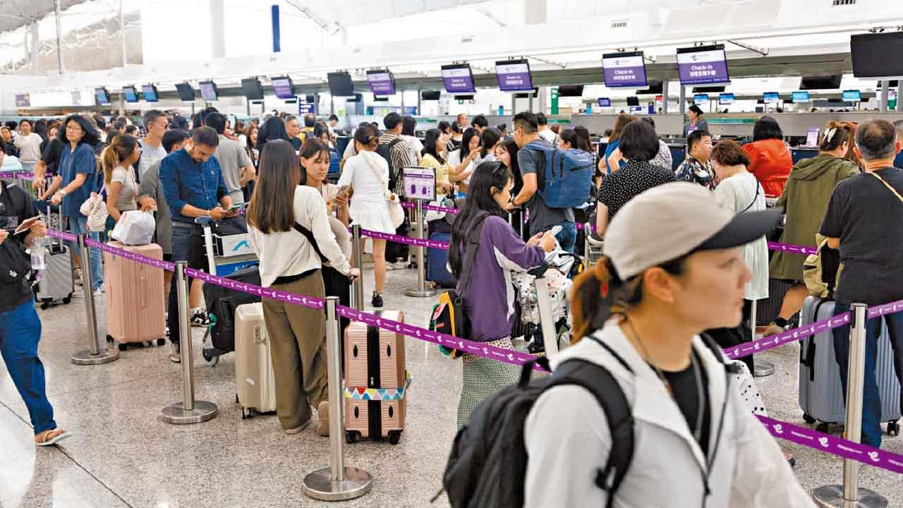 機場颱風期間維持運作 航空公司大量航班取消