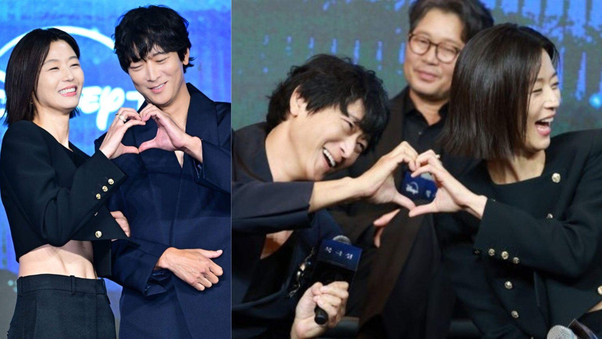 暴風圈｜全智賢曬腹肌現身宣傳 姜棟元自揭相隔14年復出拍劇原因