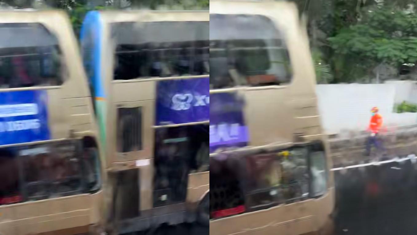 龍翔道畢架山花園發生車禍。（fb「香港交通及突發事故報料區」圖片）