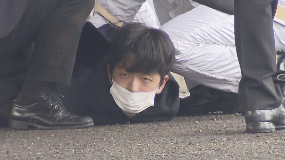 試圖襲擊岸田文雄的木村隆二。(日本電視台)