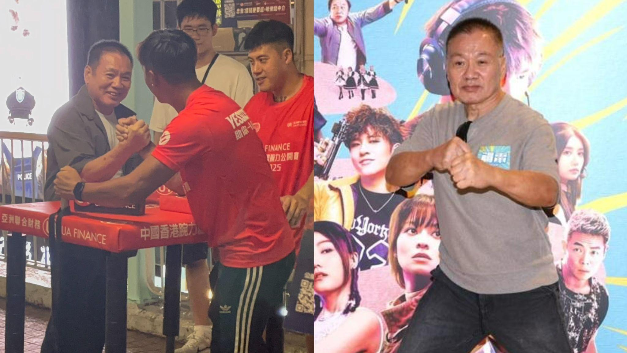 73歲羅莽精神奕奕現身旺角拗手瓜 有望下月再戰腕力公開賽