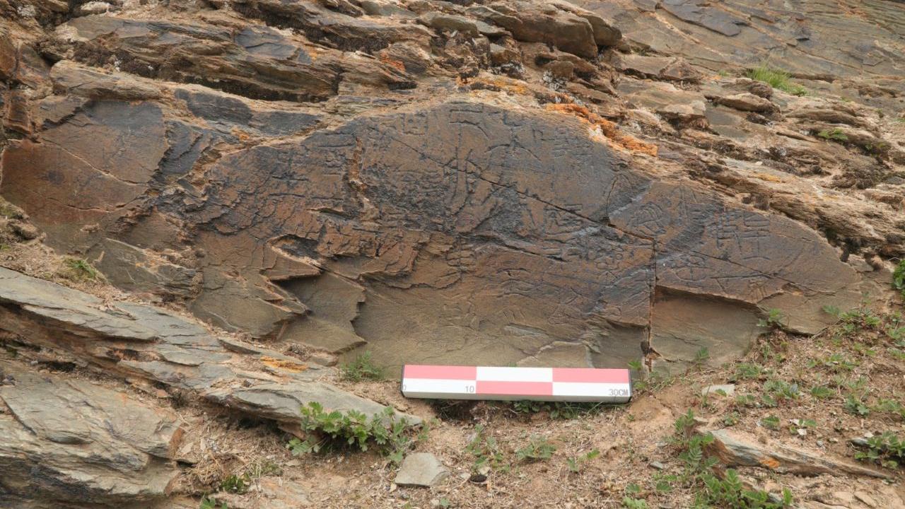 秦始皇遣使採藥崑崙刻石官方鑒定證真 「尕日塘秦刻石」為採長生不老藥重要遺存。（新華社）