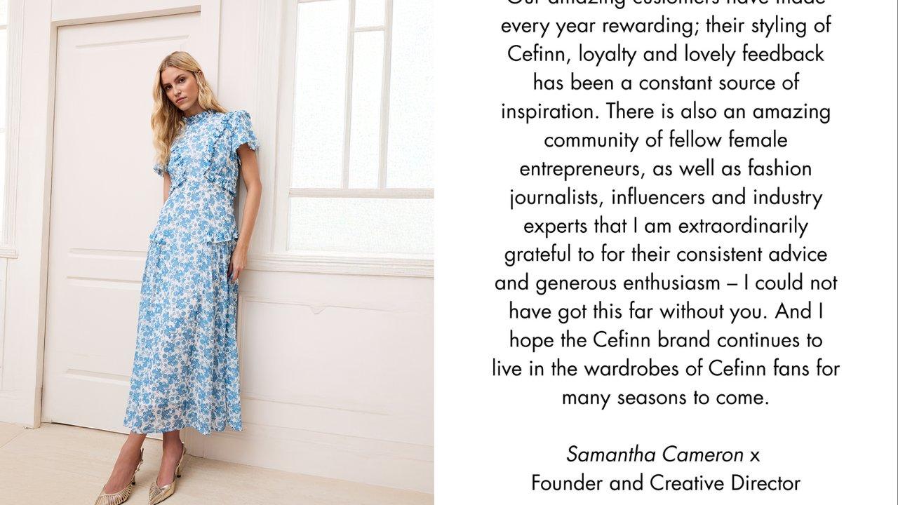 凱特王妃、卡米拉都穿過 英國前首相卡梅倫妻創立時裝品牌Cefinn結業