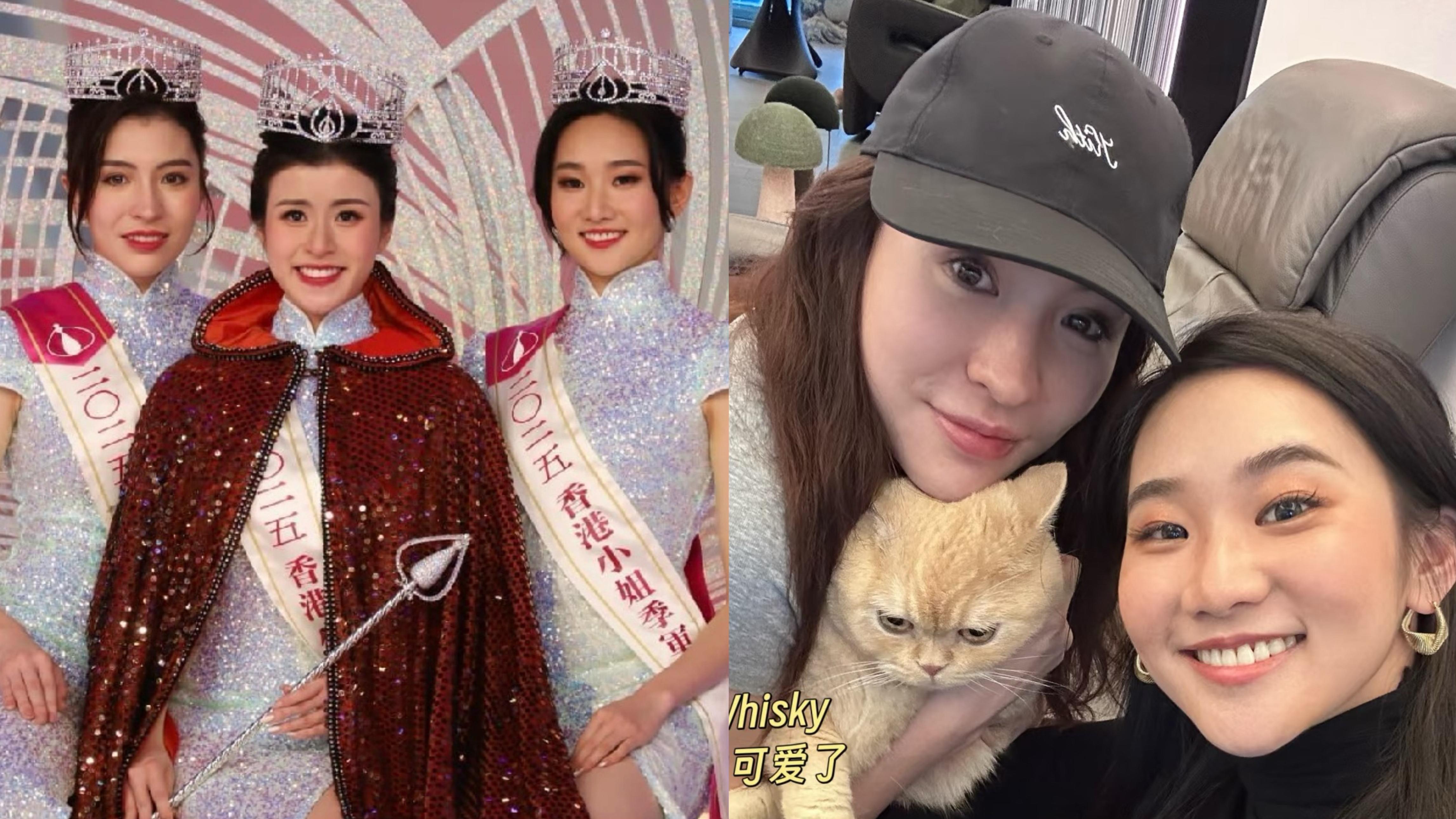 港姐季軍袁文靜孖亞軍施宇琪家中玩拍片 冠軍陳詠詩冇份被指人緣差