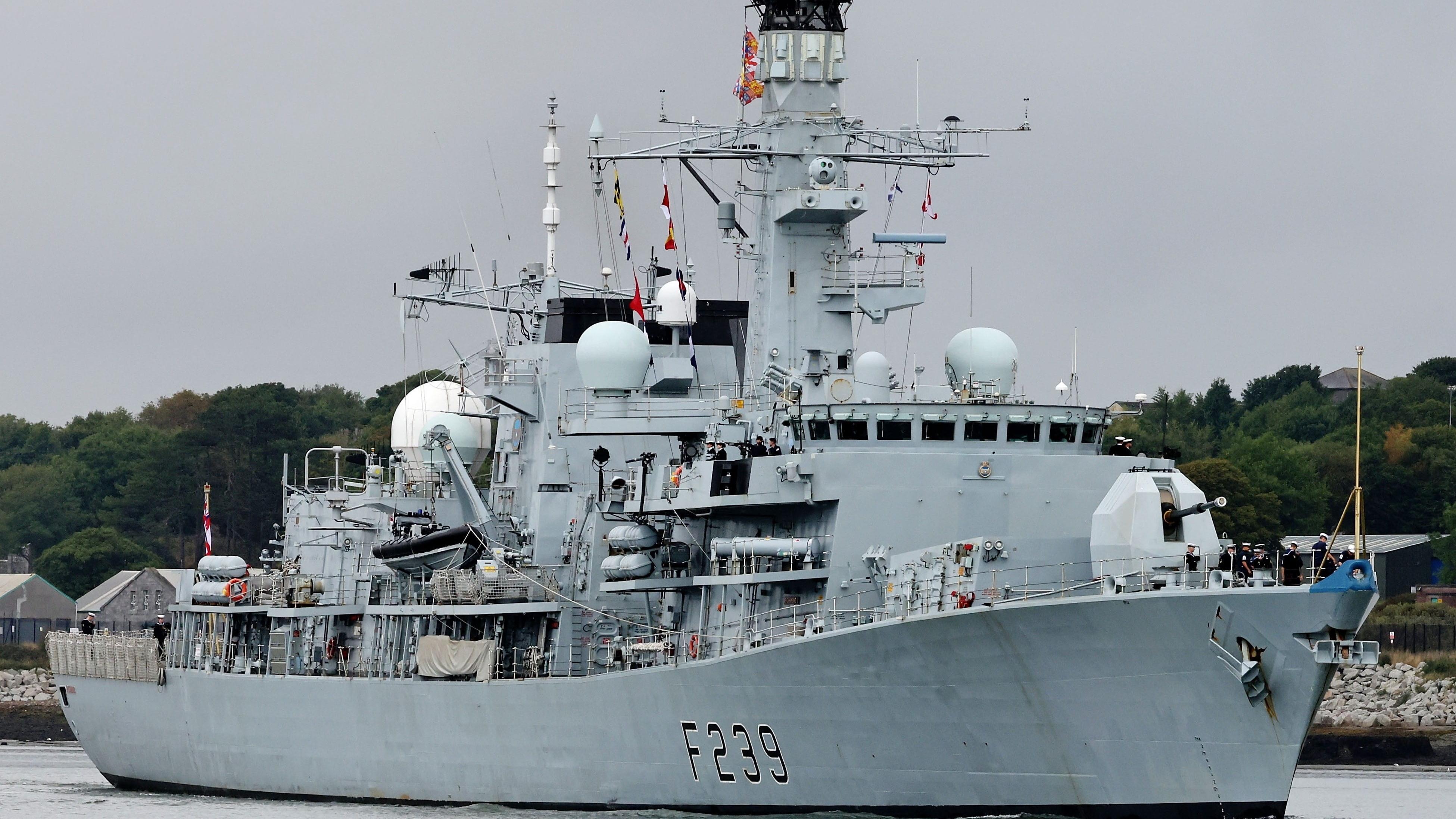 英國海軍護衛艦里士滿號。(英國海軍網頁)
