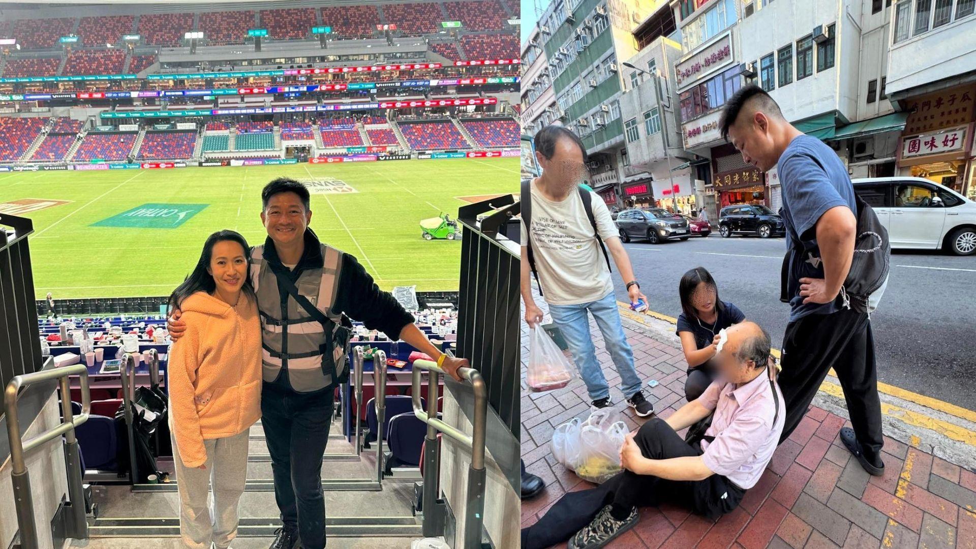 TVB綠葉楊證樺轉任保安被公開好人好事 元朗路邊用腳撐住受傷伯伯