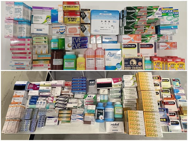 衞生署打擊藥店違法售賣受管制藥物，兩男女被捕。(政府新聞處)