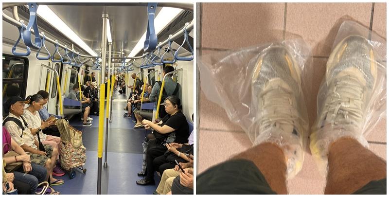 颱風塔巴｜雖然天氣惡劣，惟有不少市民仍需要趕港鐵上班