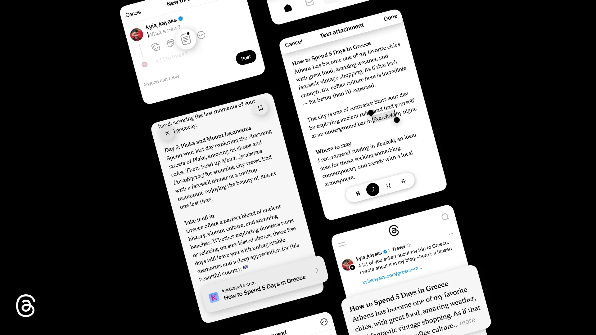 Threads新功能｜新增文字附件　連續長貼文更易追看