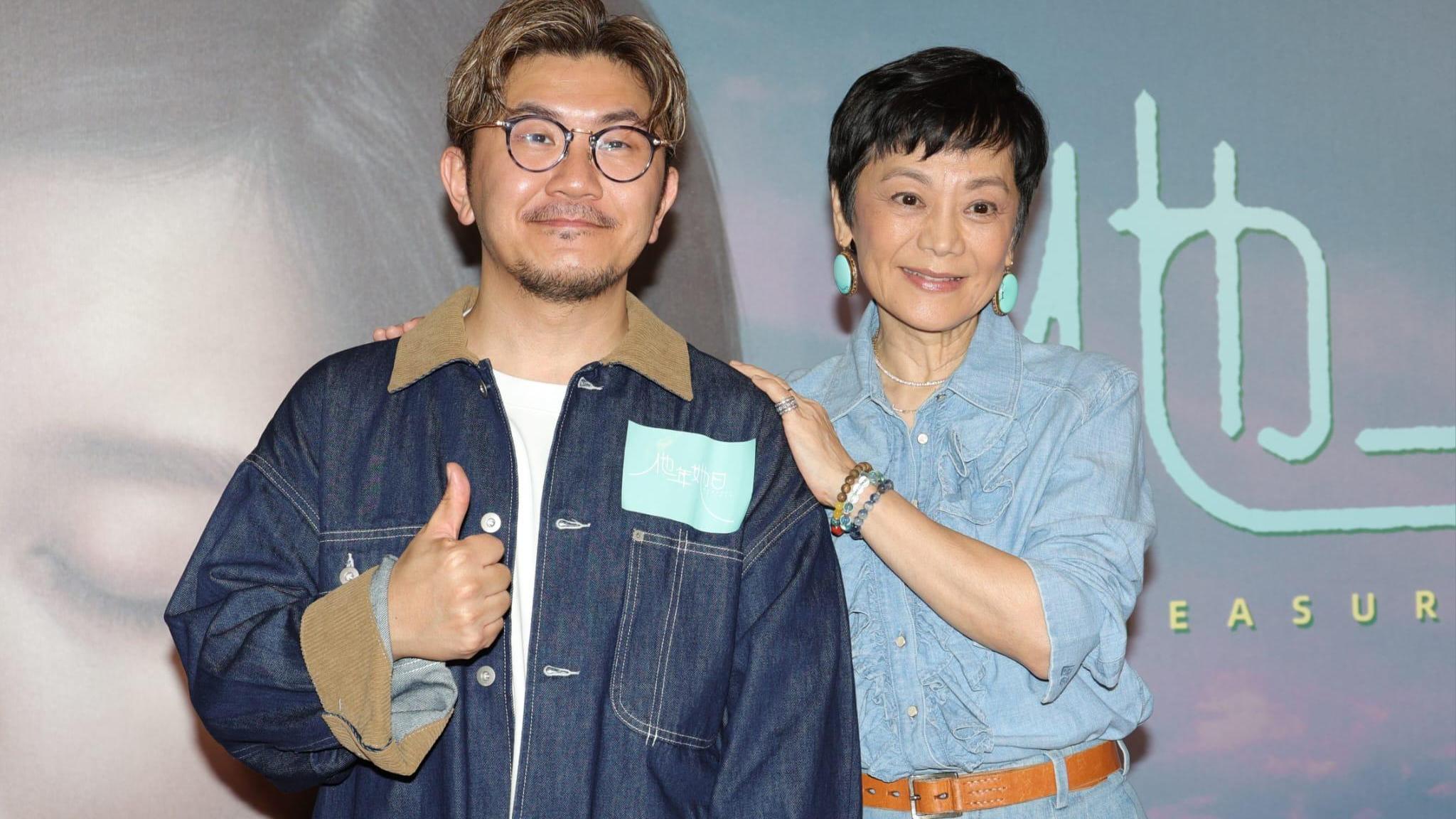 《他年她日》監製張艾嘉與導演龔兆平出席首禮。(吳康琦攝)