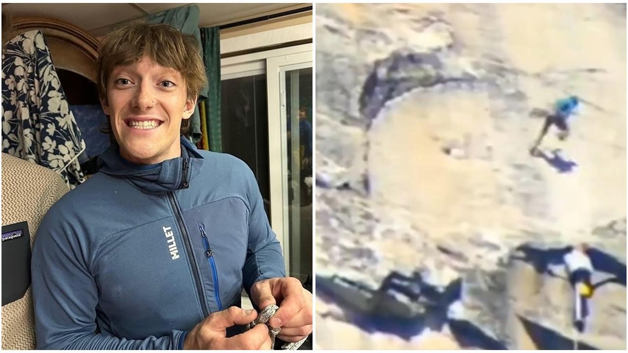 23歲網紅直播攀900米高酋長岩墮崖，變死亡直播。(X)