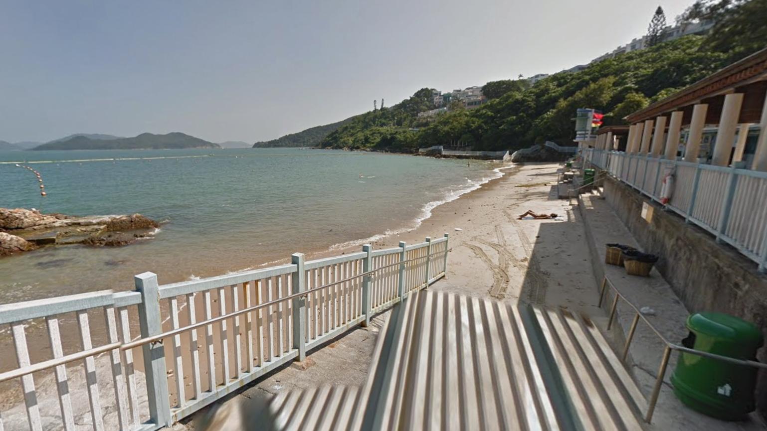 西貢銀線灣泳灘。（Google地圖截圖）