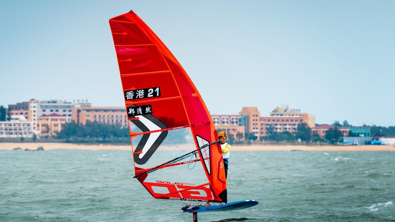 全運會｜鄭清然滑浪風帆項目奪第4 刷新港隊紀錄（中國香港帆船總會提供）