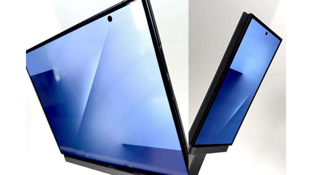 Galaxy Z Trifold 三摺屏手機在韓現身！採內摺合設計