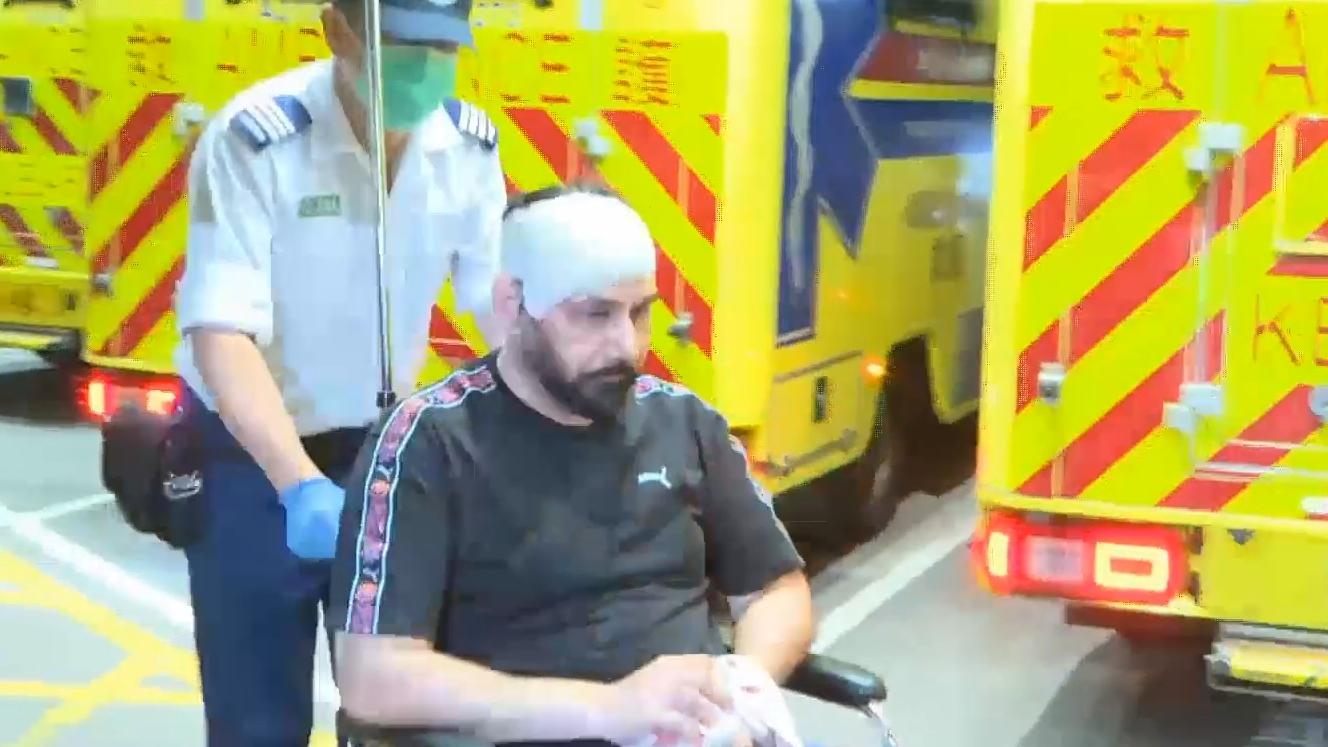 尖沙咀發生斬人案。（有線電視新聞截圖）