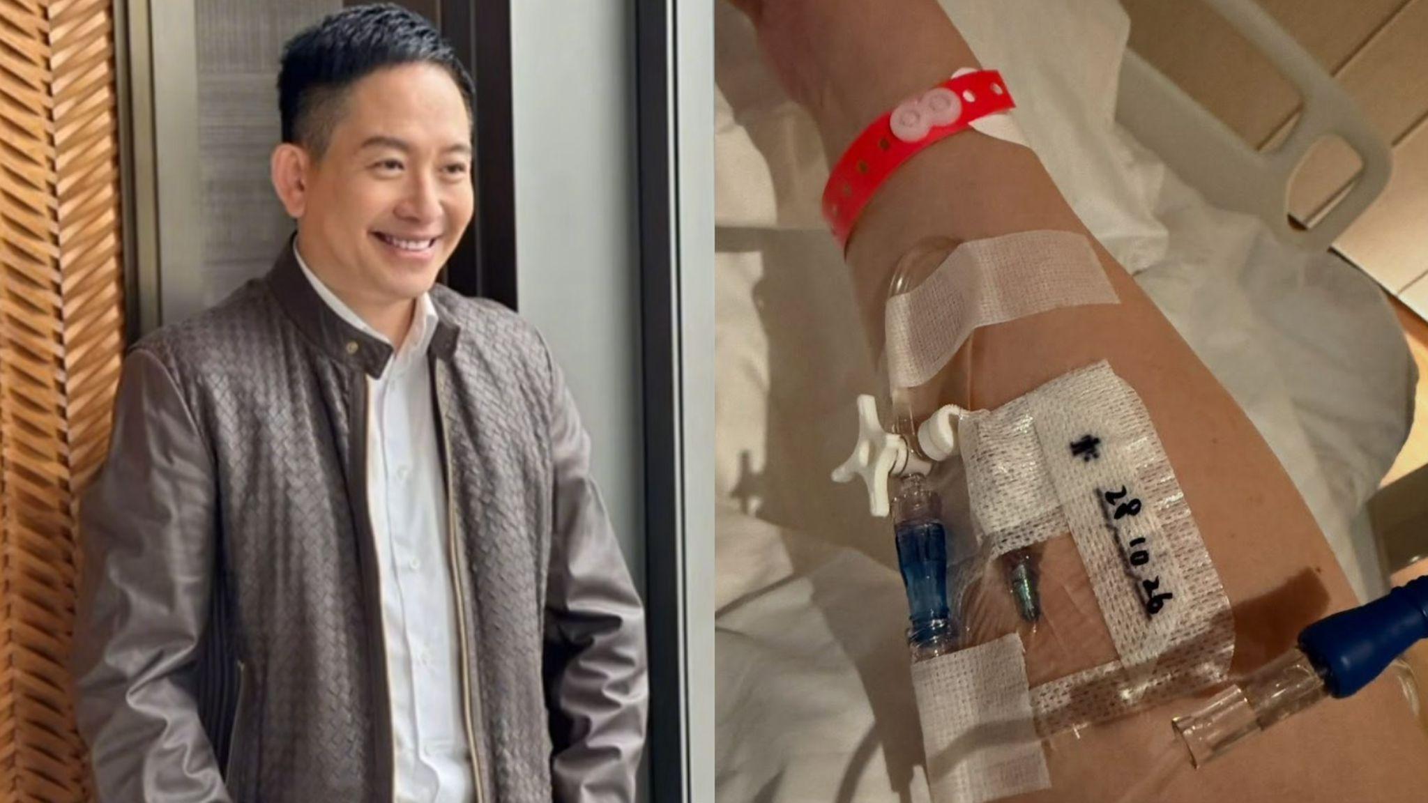 向華強侄仔向展鵬發生墮馬意外 身處醫院手插喉管