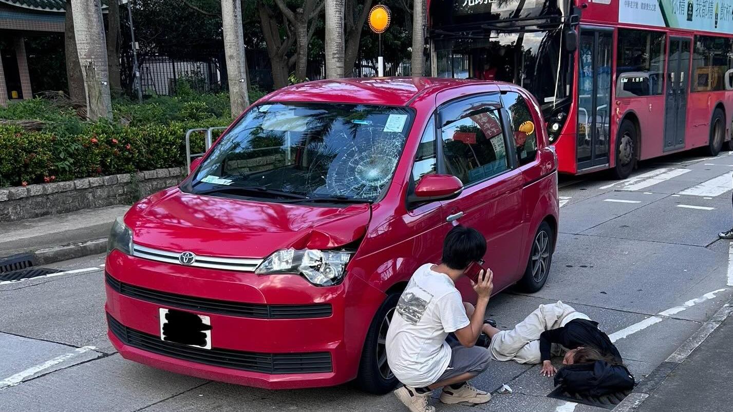 錦上路發生交通意外。（網上圖片）