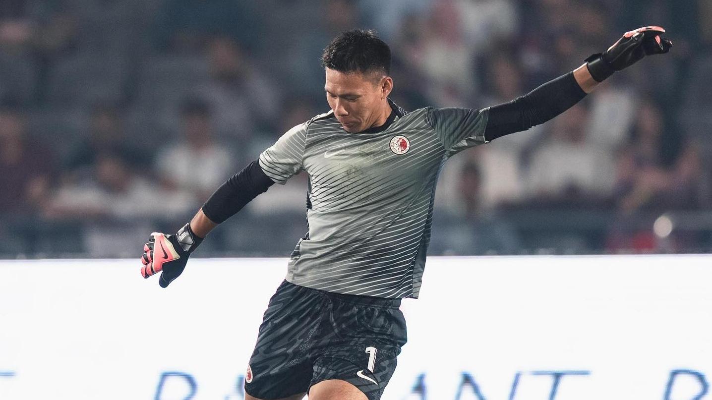 香港隊門將葉鴻輝。(香港足總圖片)