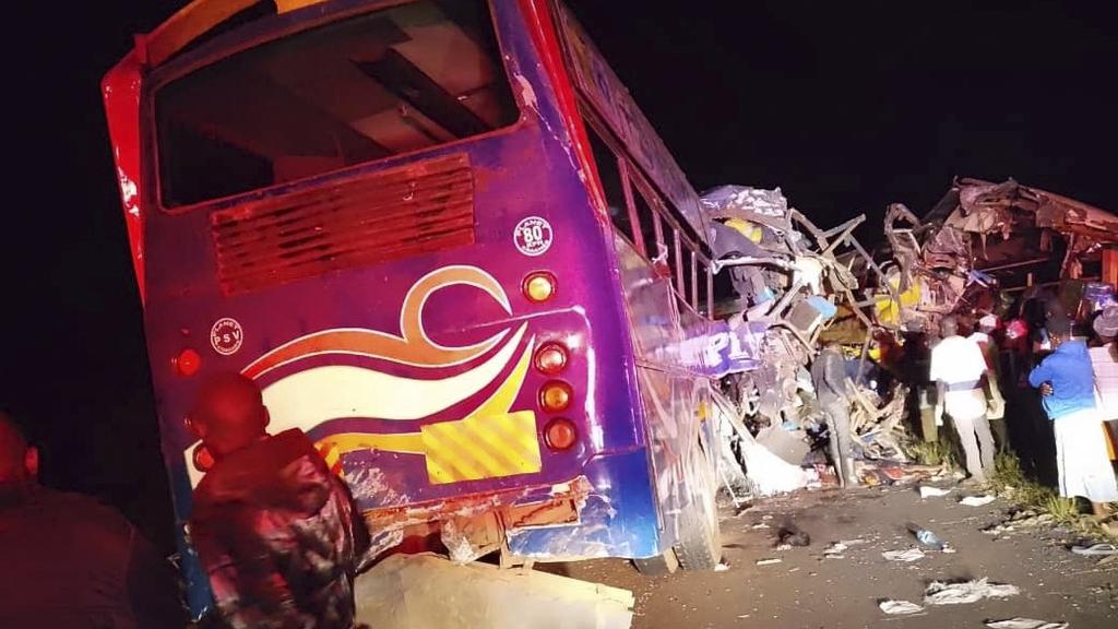 非洲烏干達發生巴士車禍。(美聯社)